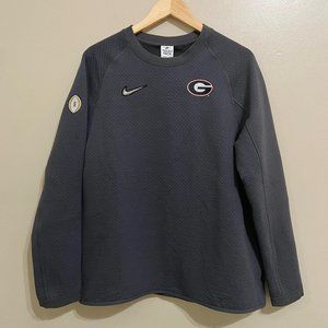 Nike Georgia Bulldogs CFP Team Issued Media Day Tech Pack Pullover Crewneck L
